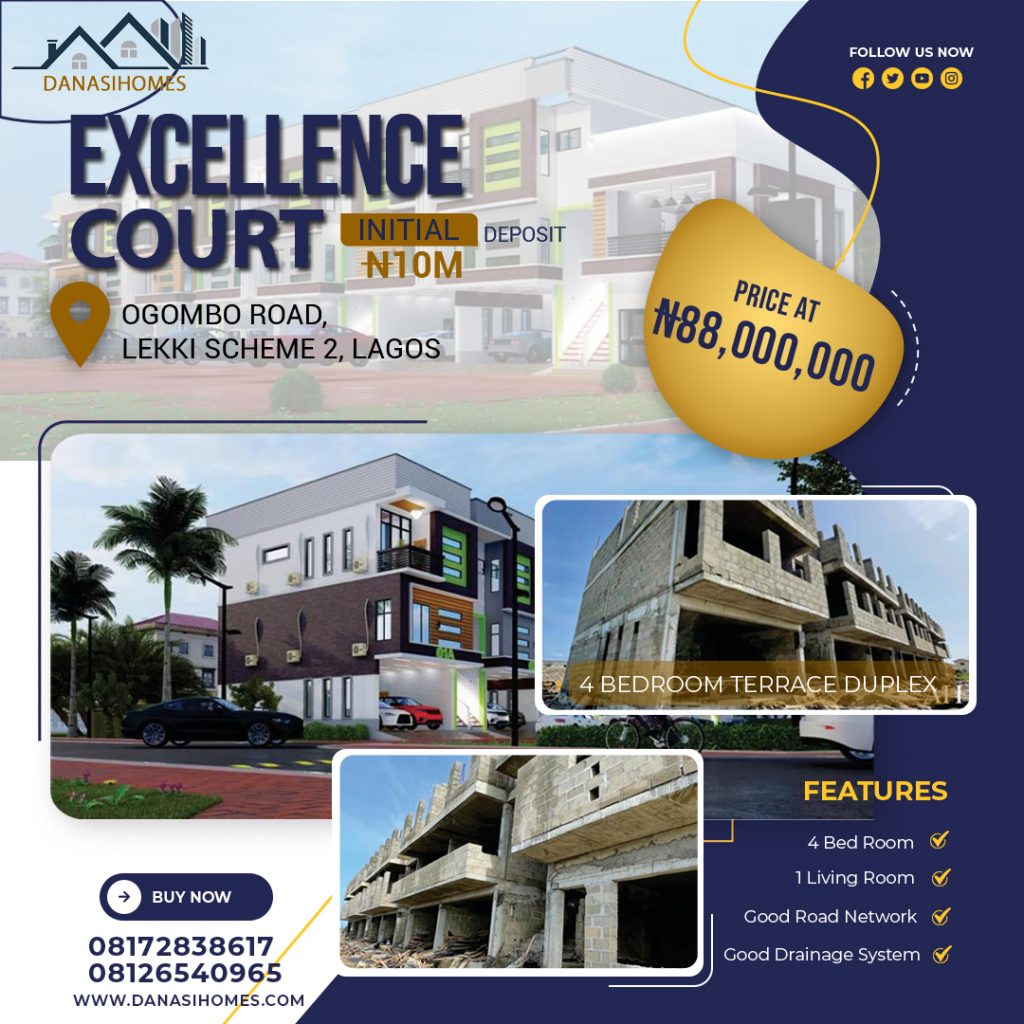 Excellence Court Ogombo 4 bed